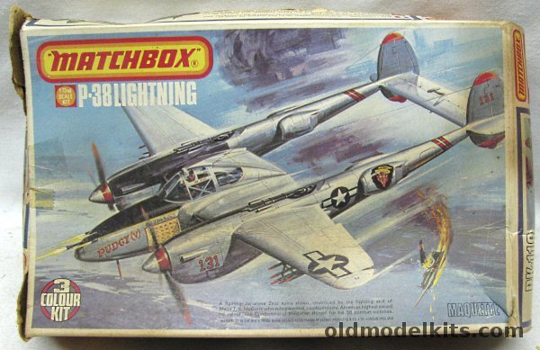 Matchbox 1/72 Lockheed P-38L/J Lightning - Major Thomas McGuire 431 FS 475 FG New Guinea 1944 or 342 FS 8th Air Force Manston 1943/44, PK-118 plastic model kit